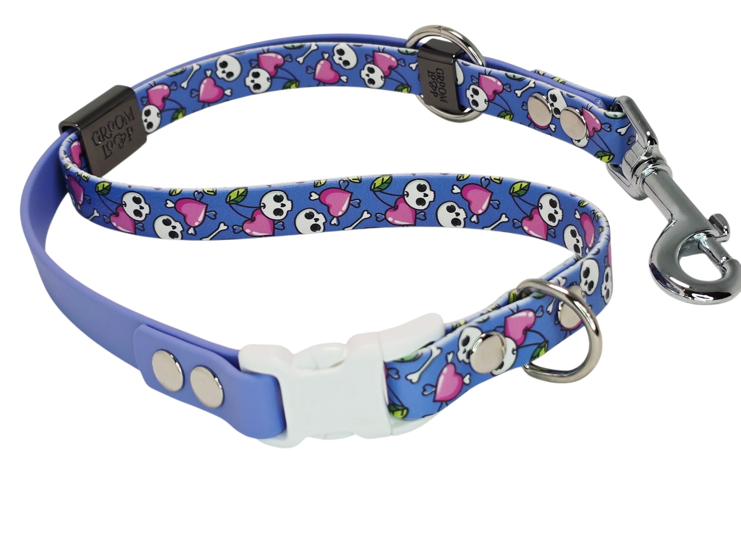 Cherry Skulls BioThane® Grooming Loop