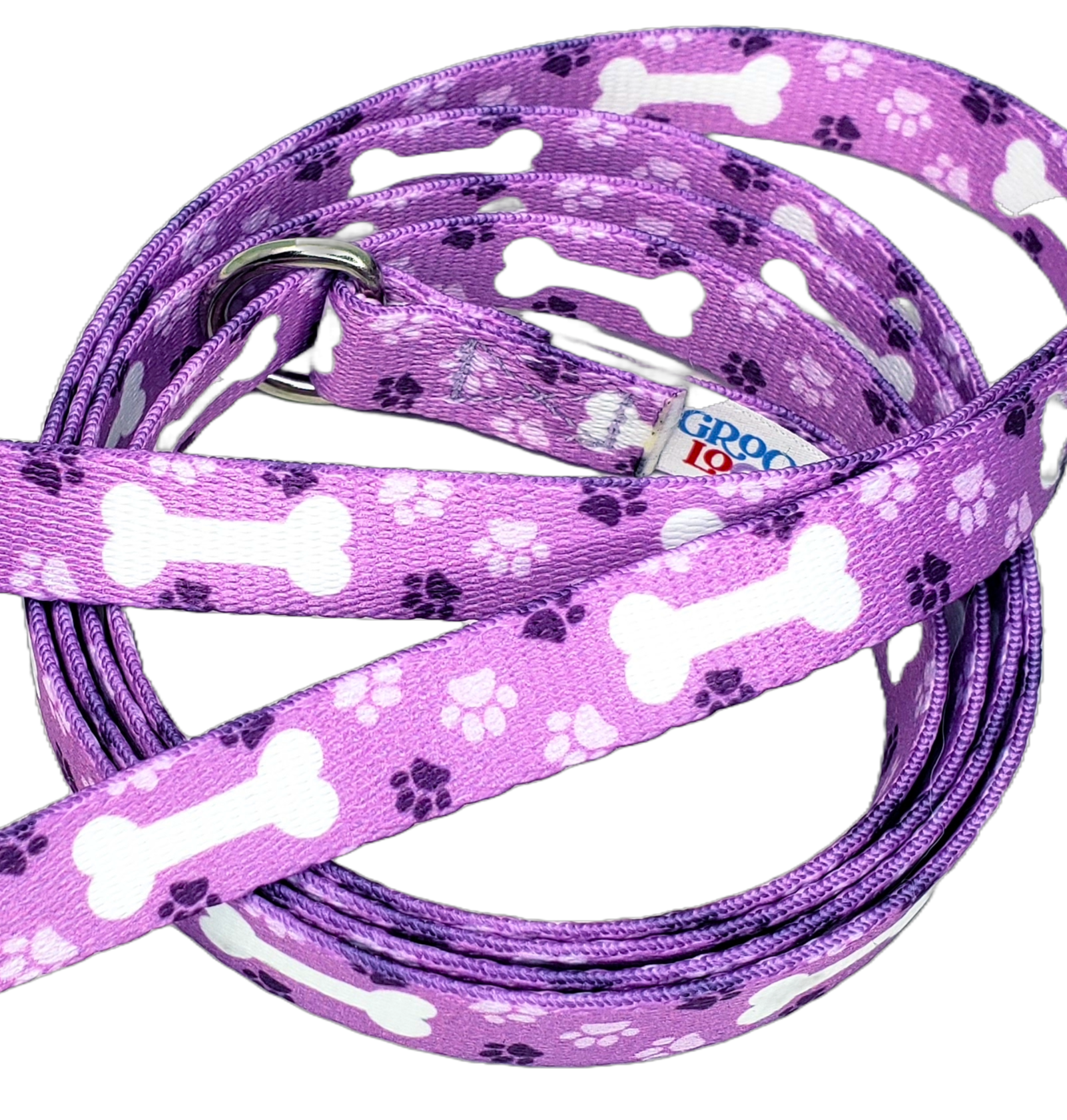 5' Slip-Lead Leash, Purple- Oh My Dog