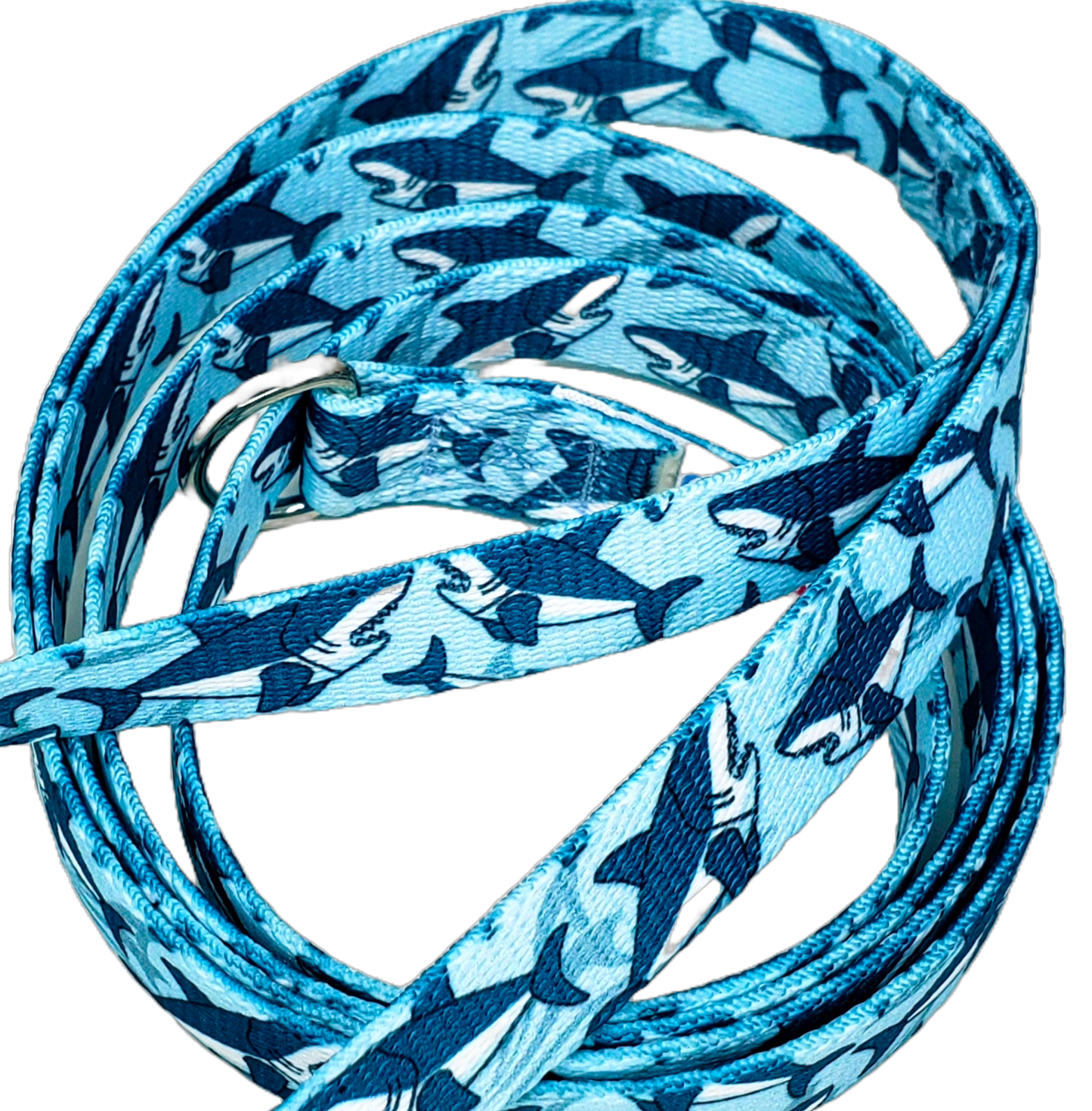 Slip-Lead Leash, Blue Sharks 5ft