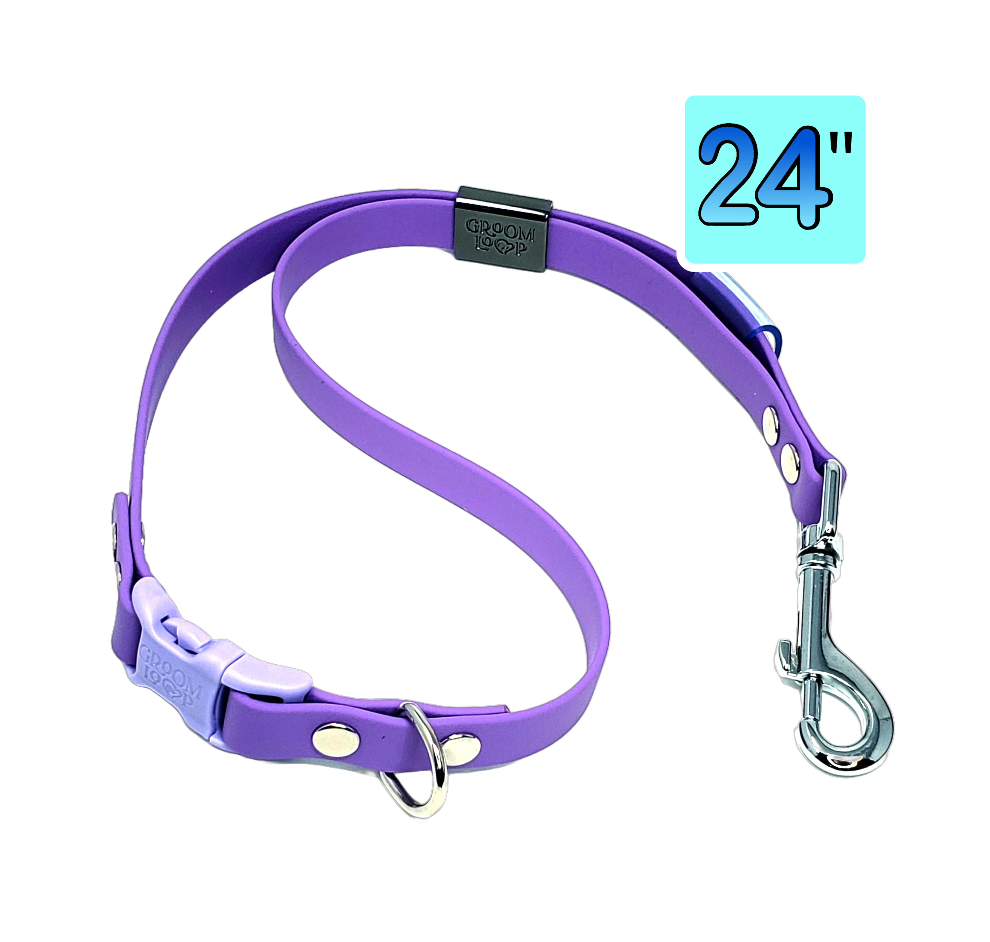 Collar to Harness Clip Connector Double Snap Collar to Harness Hook  Biothane Vegan Leather 20 Colours 