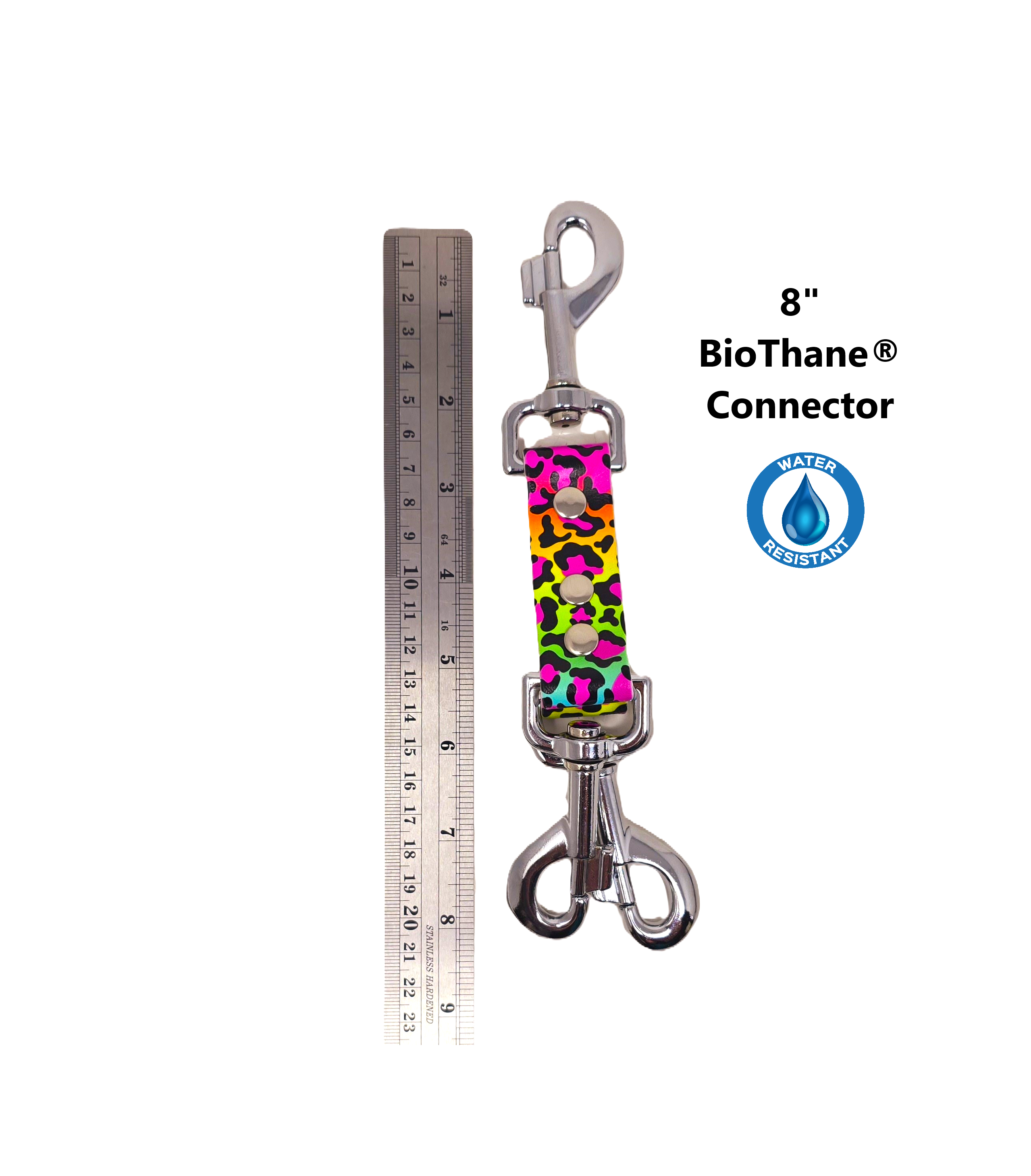 Connector (Neon Leopard) Nylon or BioThane®