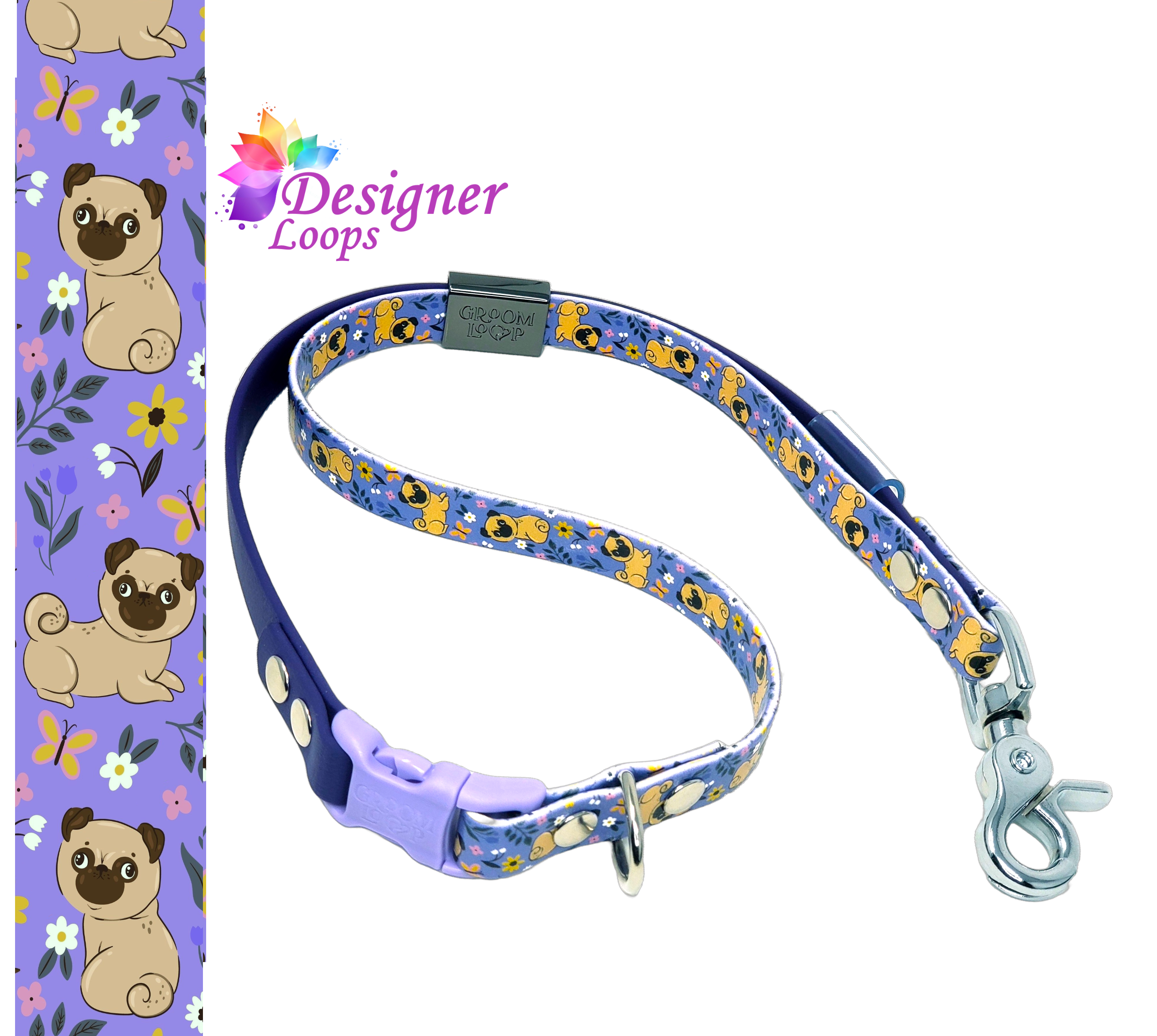 Pugs BioThane® Grooming Loop