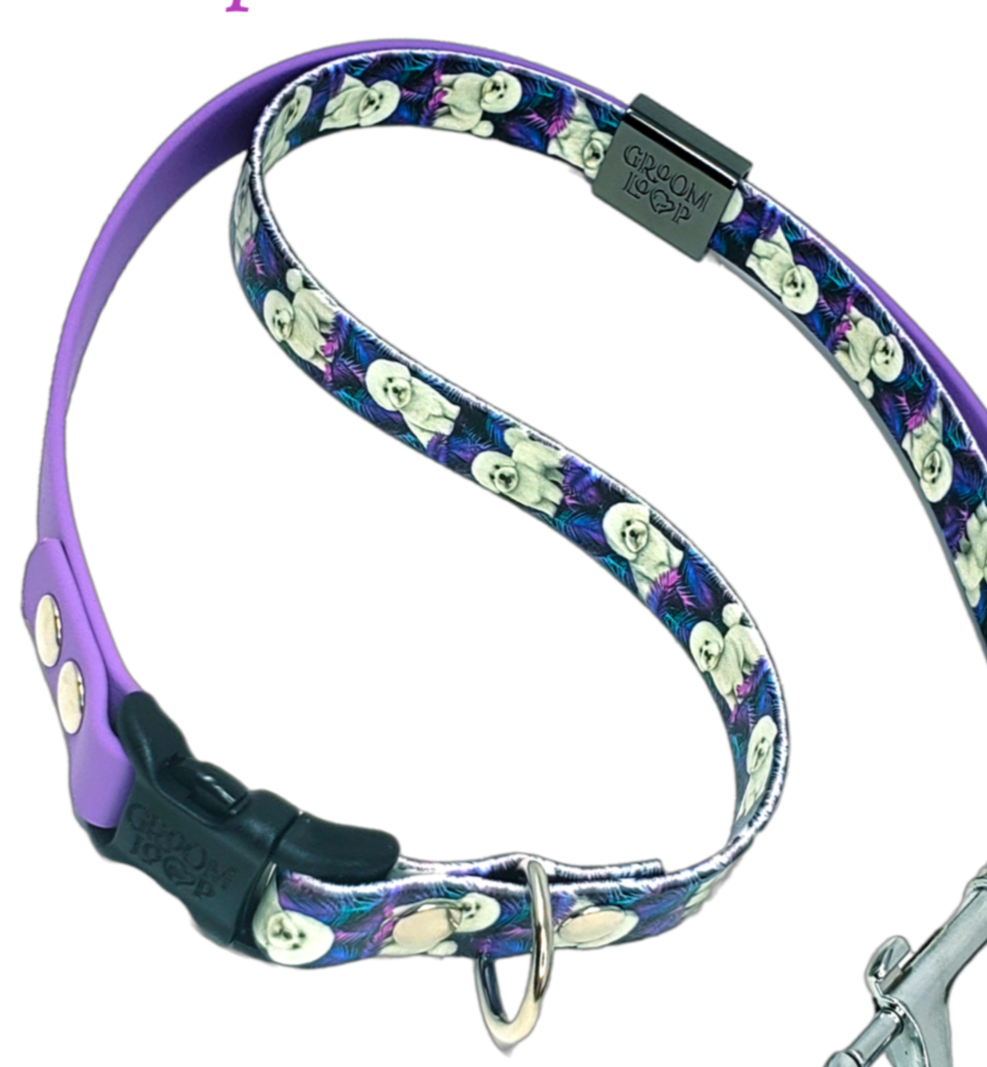 Tropical Bichon BioThane® Grooming Loop