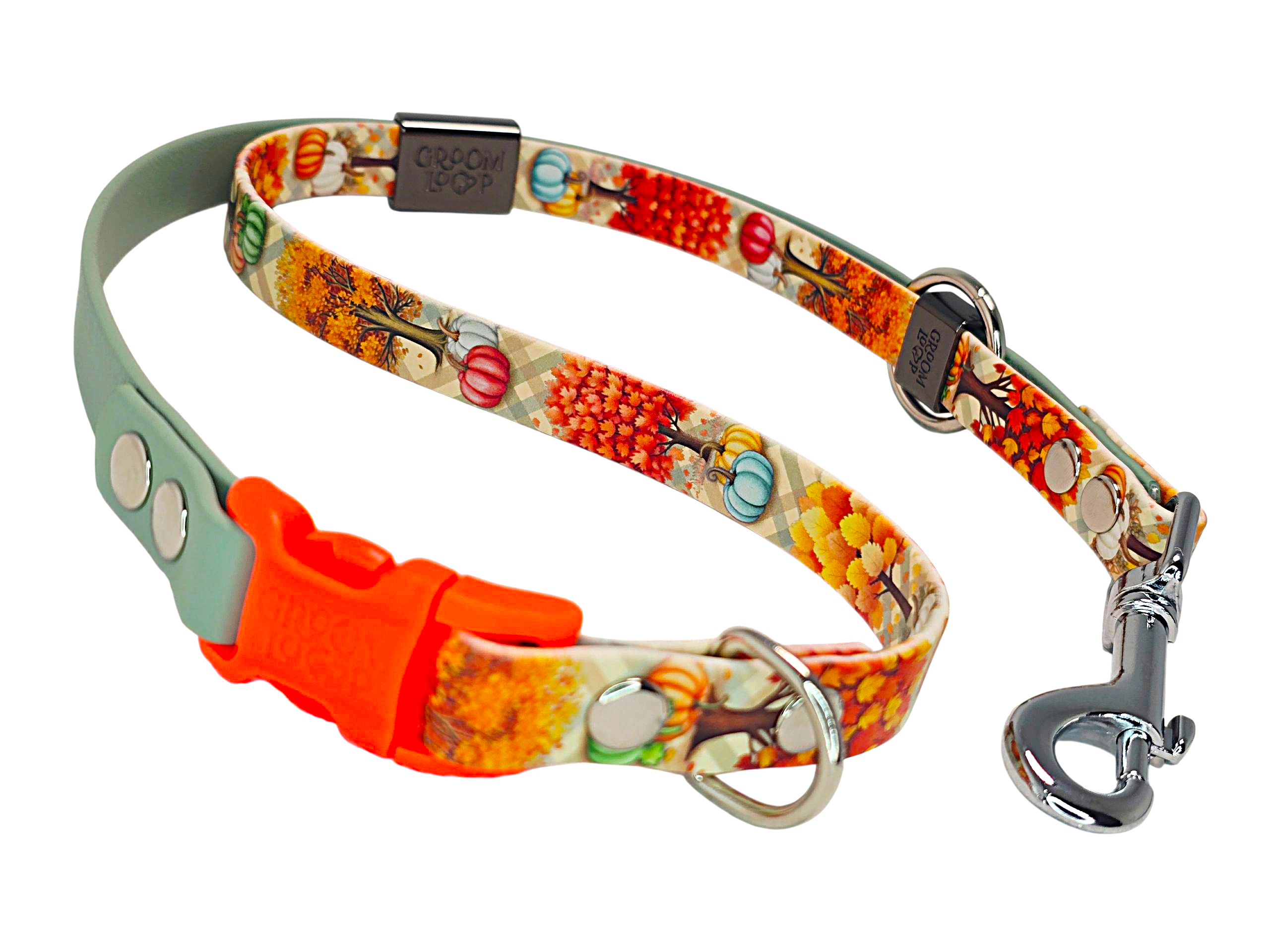 Fall Trees BioThane® Grooming Loop