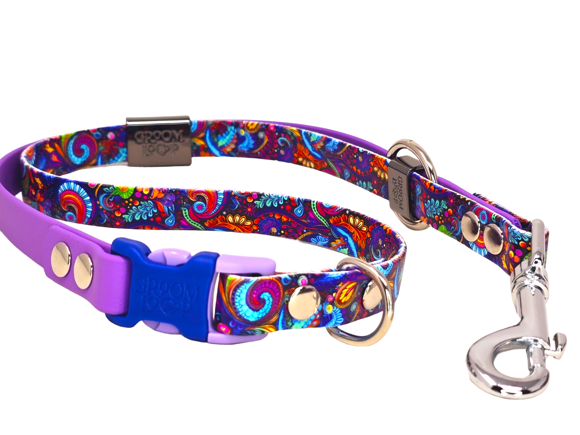 Folklore Paisley BioThane® Grooming Loop