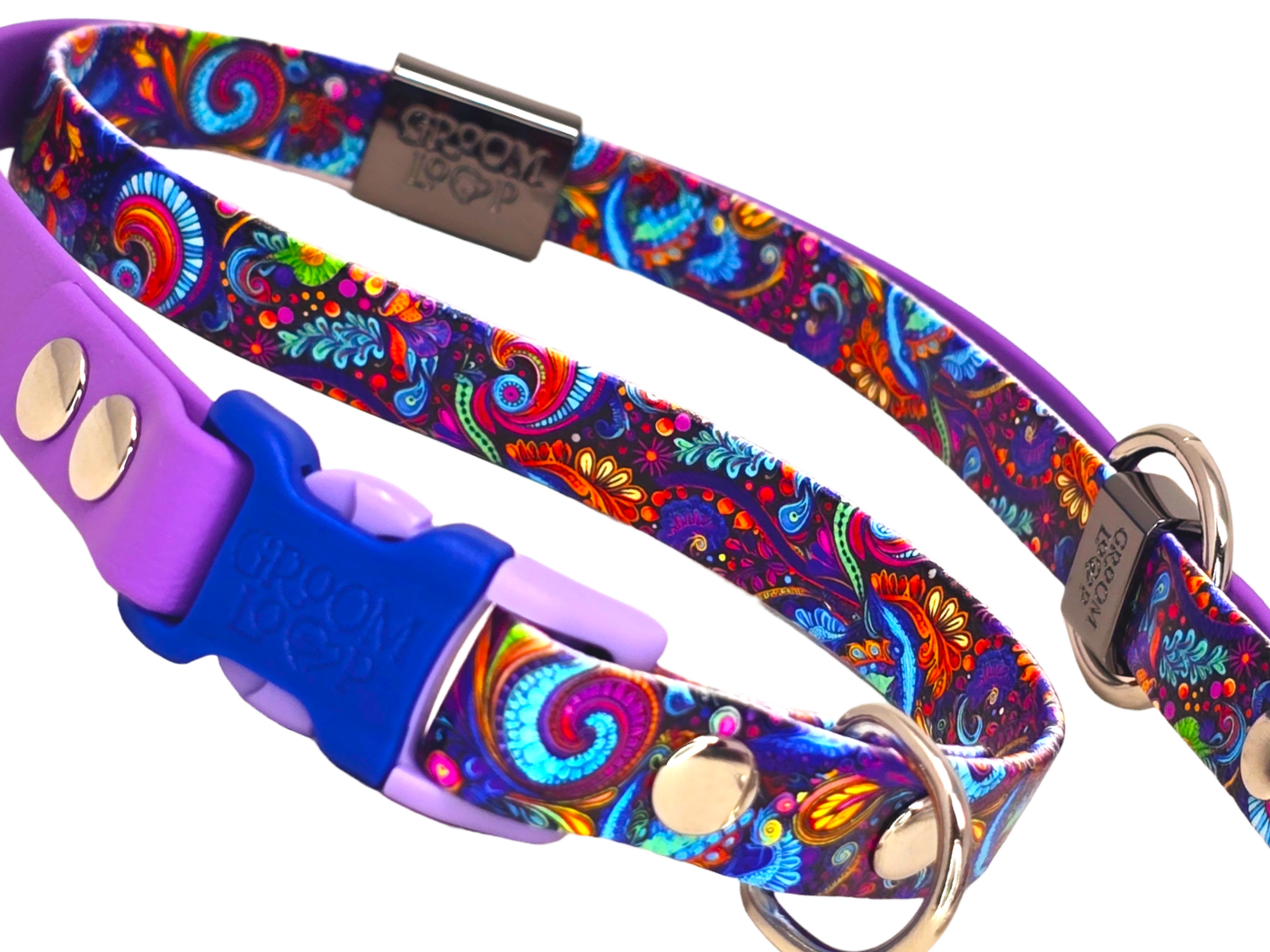 Folklore Paisley BioThane® Grooming Loop