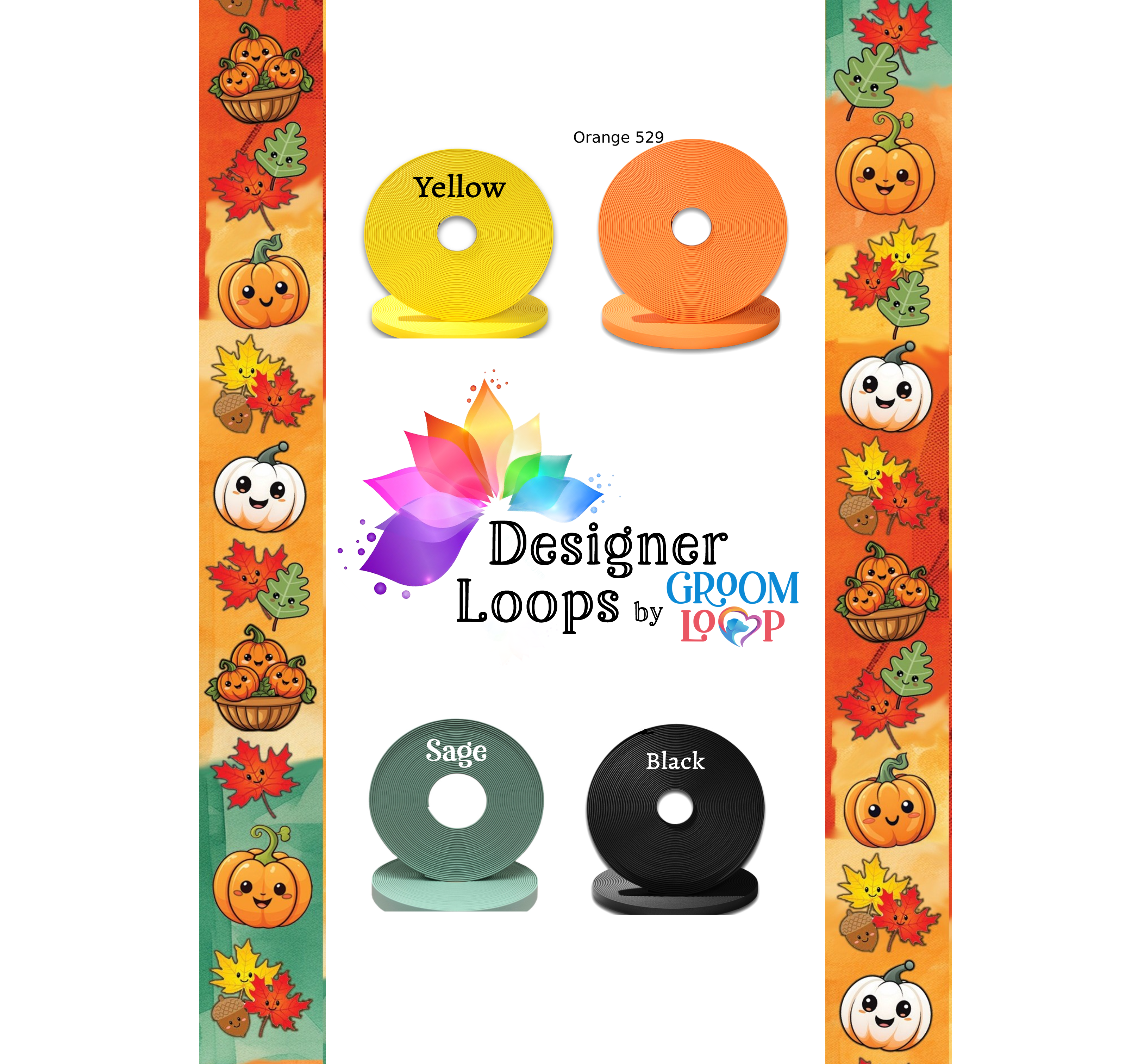 Happy Pumpkins BioThane® Grooming Loop