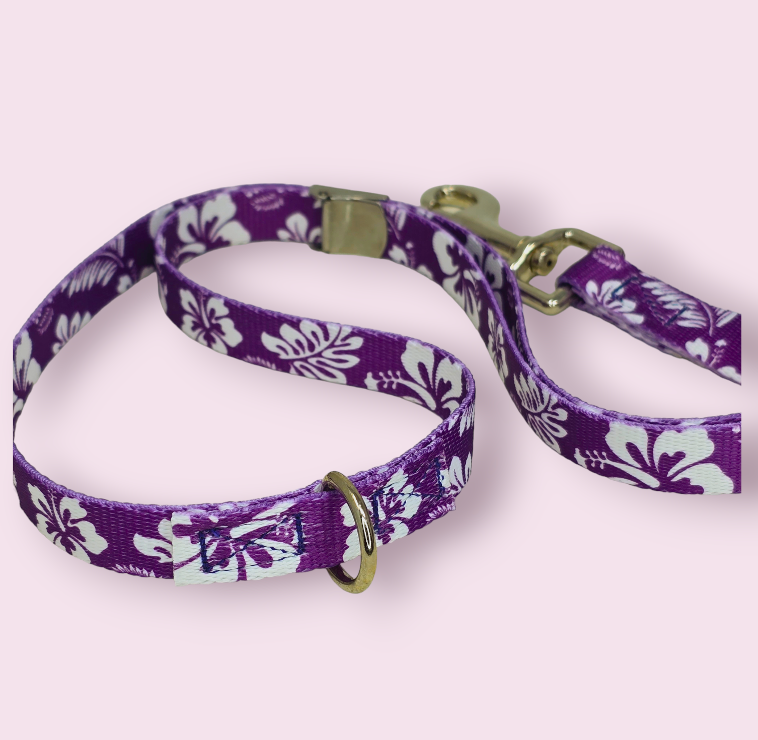 Purple Hawaiian Grooming Loops (No Buckle)