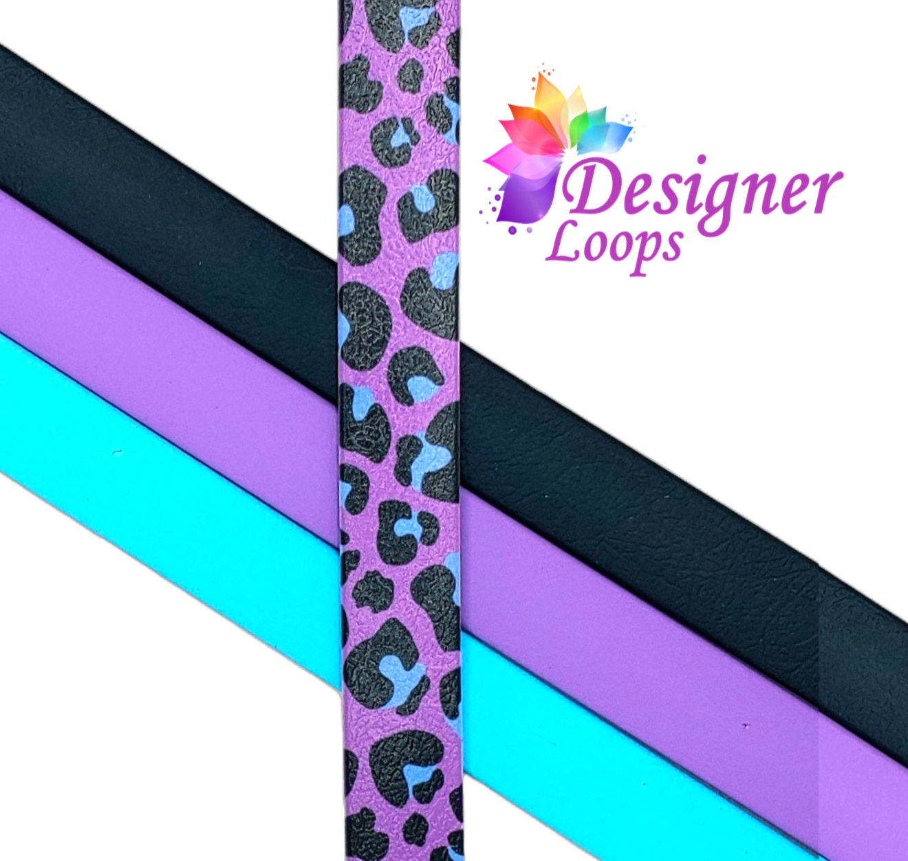 Purple Leopard BioThane® Grooming Loop