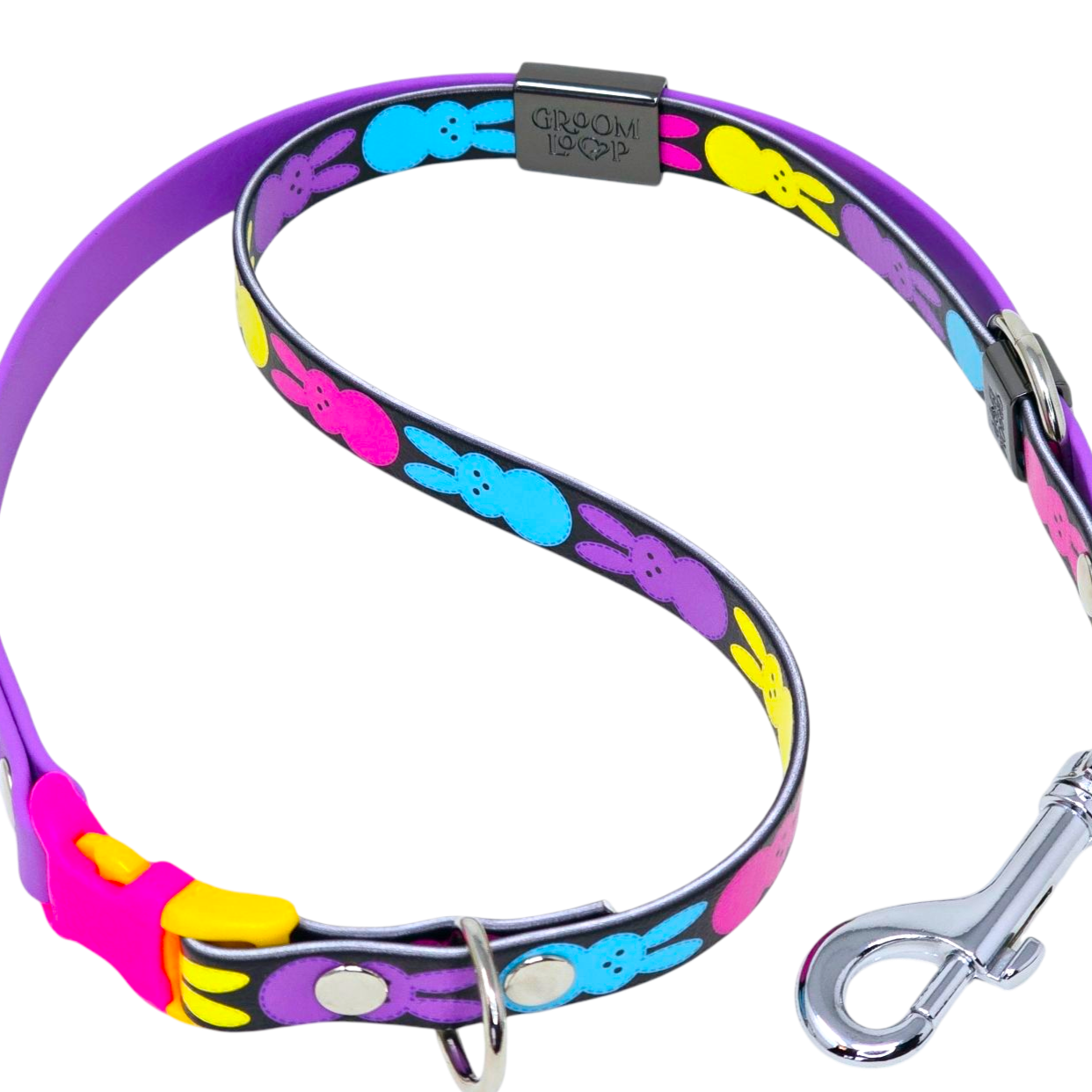 Marshmallow Bunnies BioThane® Grooming Loop