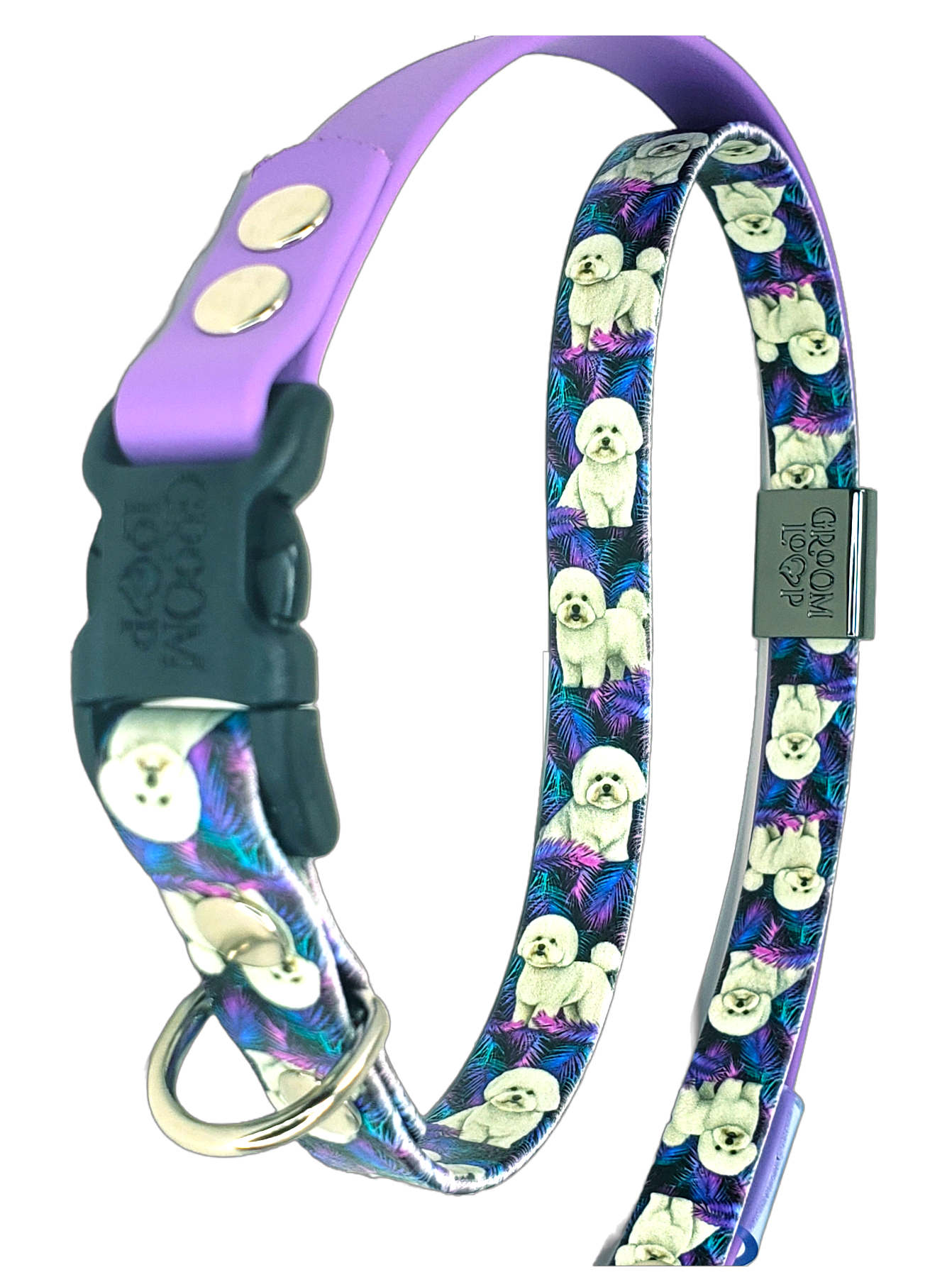 Tropical Bichon BioThane® Grooming Loop