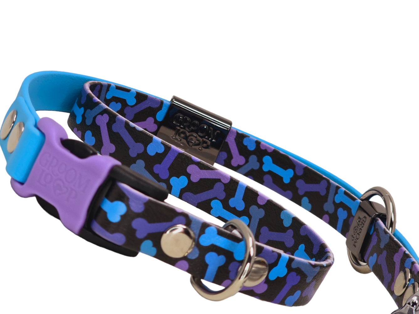 Colorful Bones BioThane® Grooming Loop
