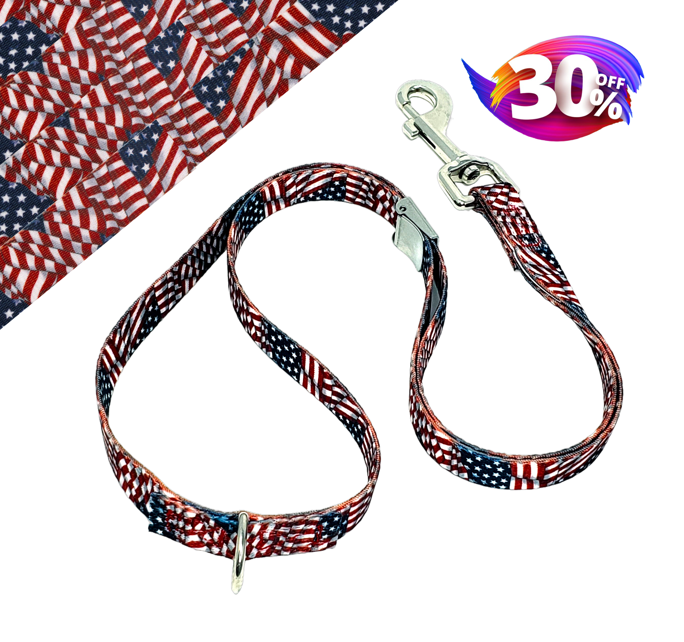 Patriotic Grooming Loop (No Buckle)