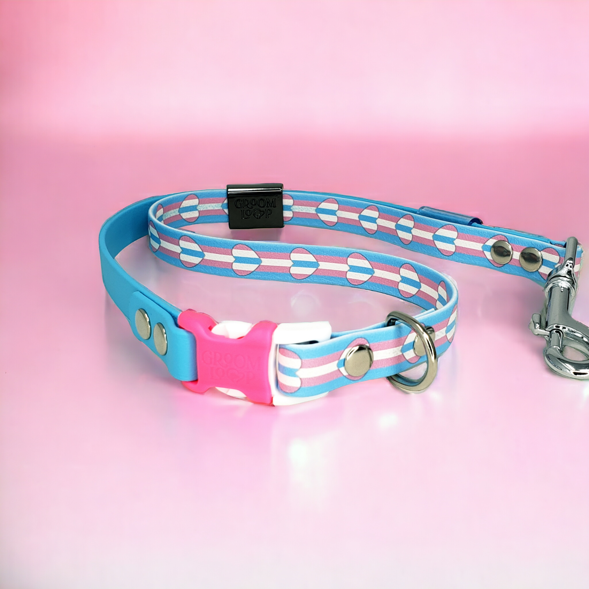 Trans Pride BioThane® Grooming Loop