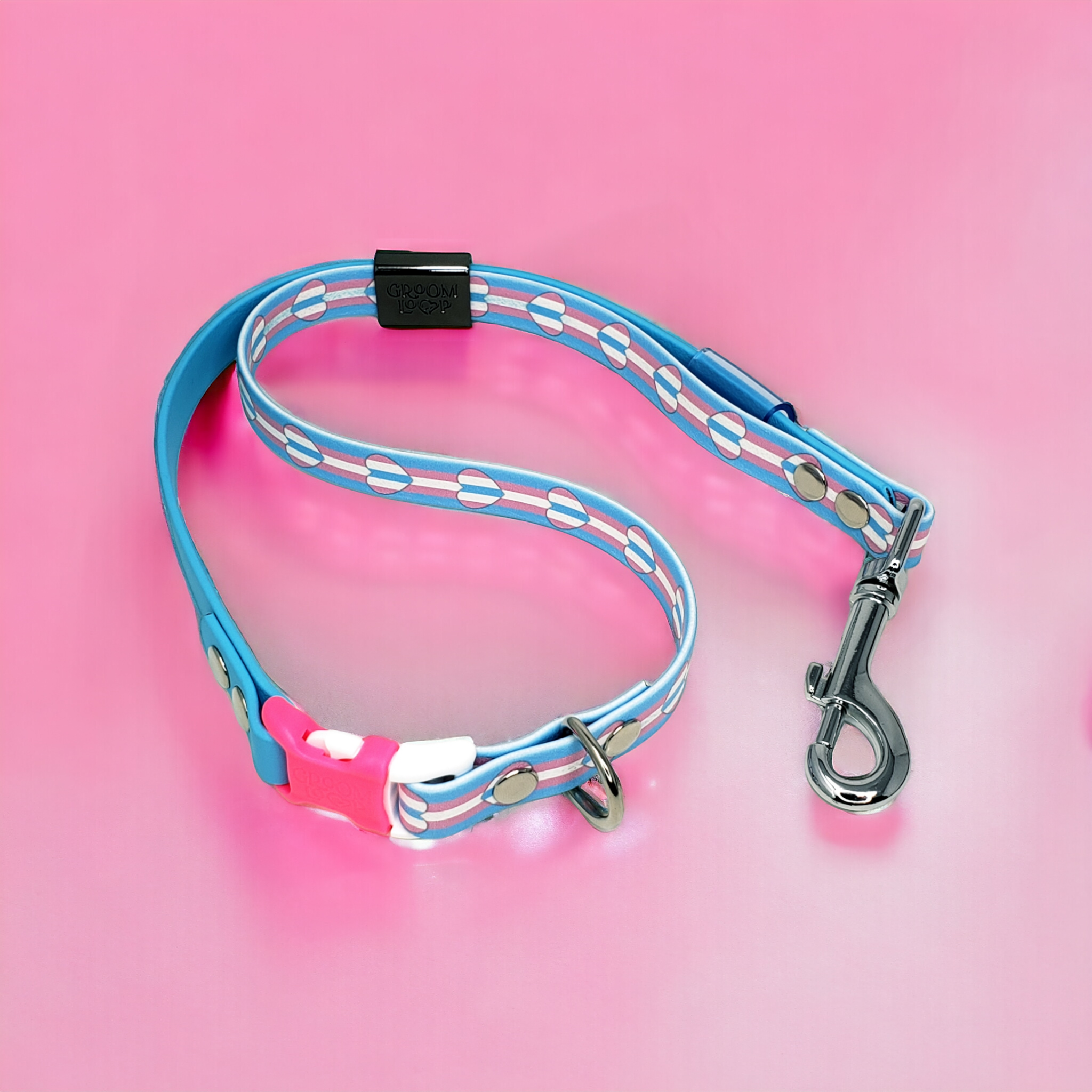 Trans Pride BioThane® Grooming Loop