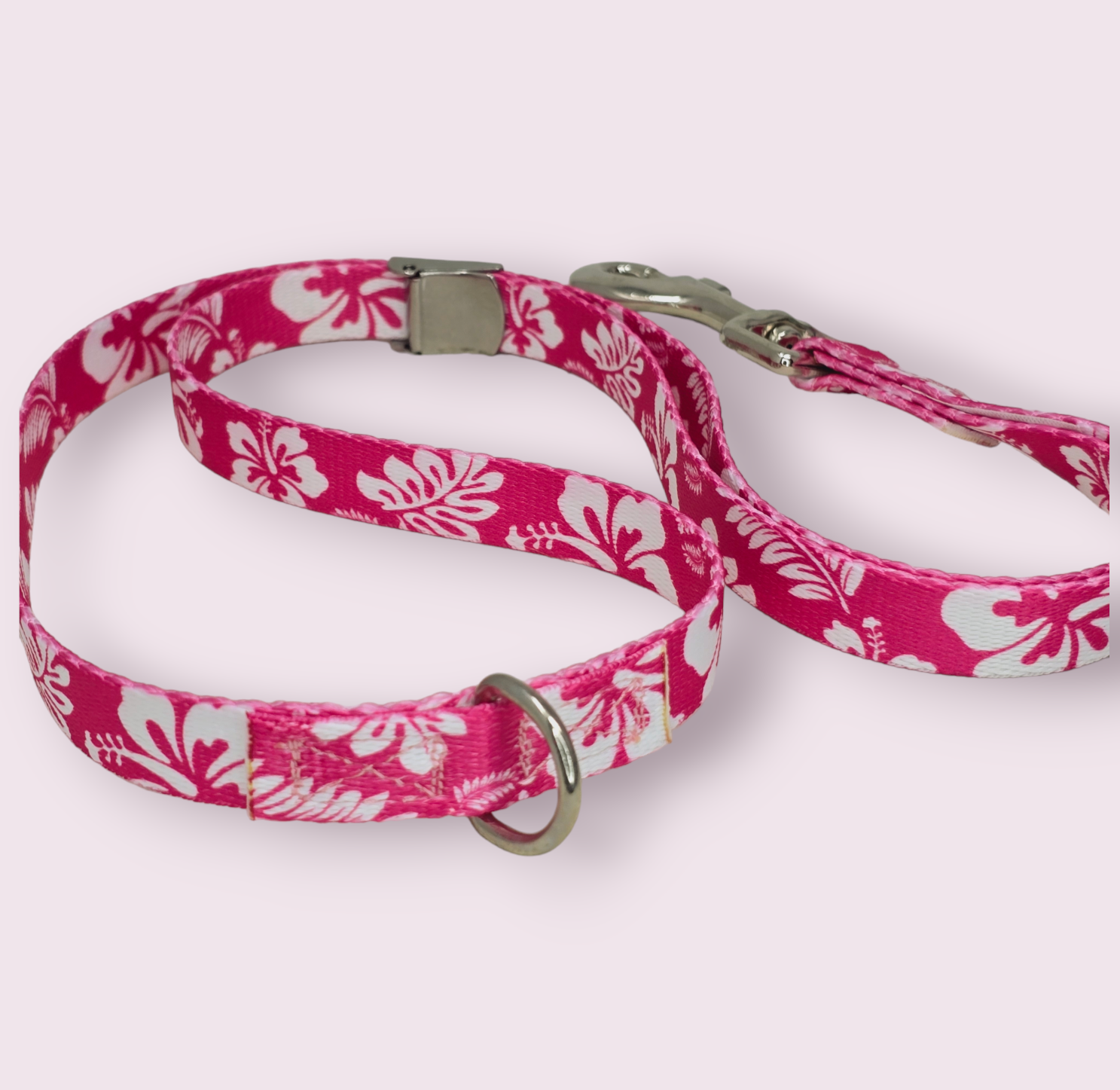 Pink Hawaiian Grooming Loops (No Buckle)