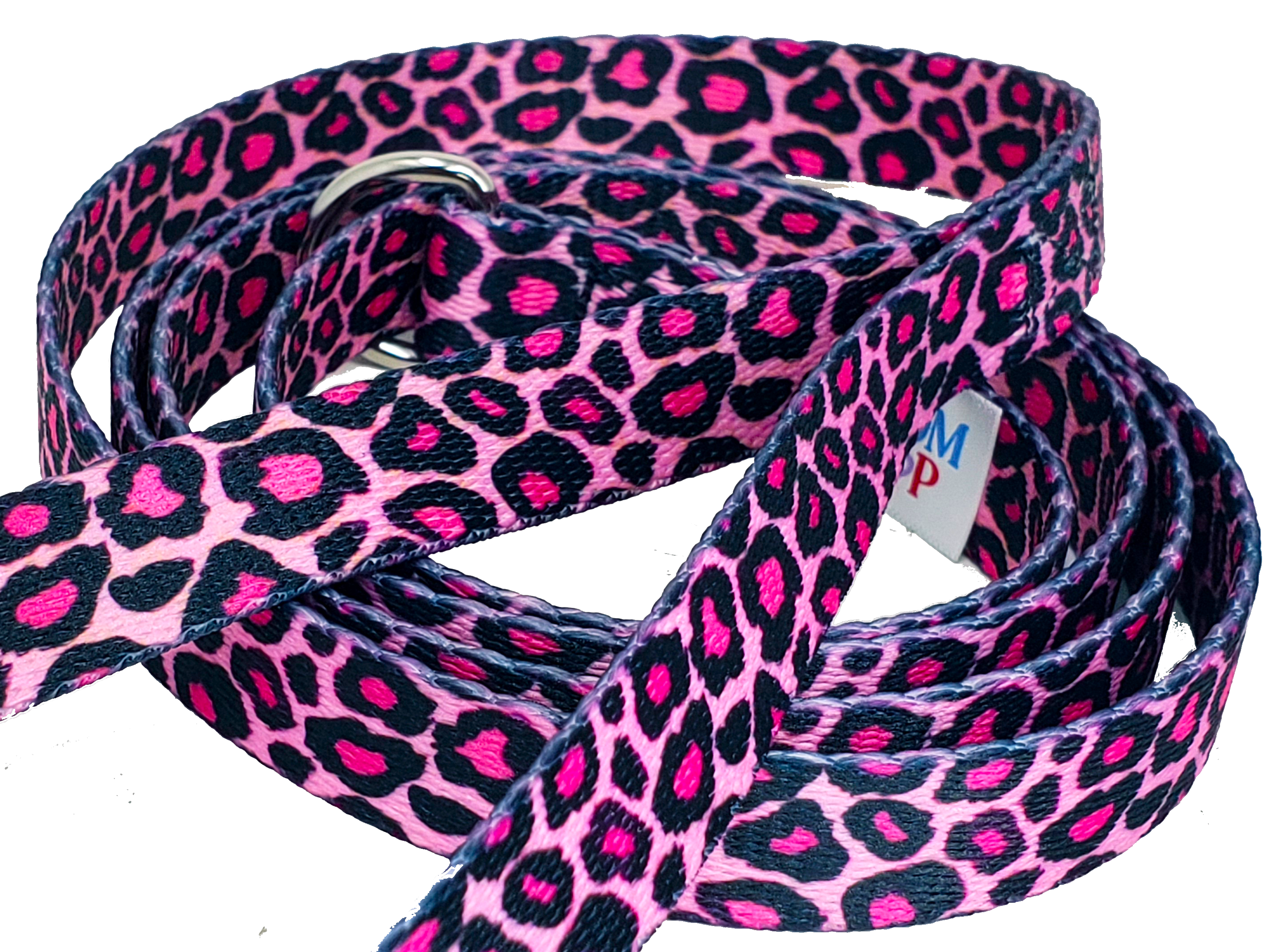 Slip-Lead Leash, Pink Leopard 5ft