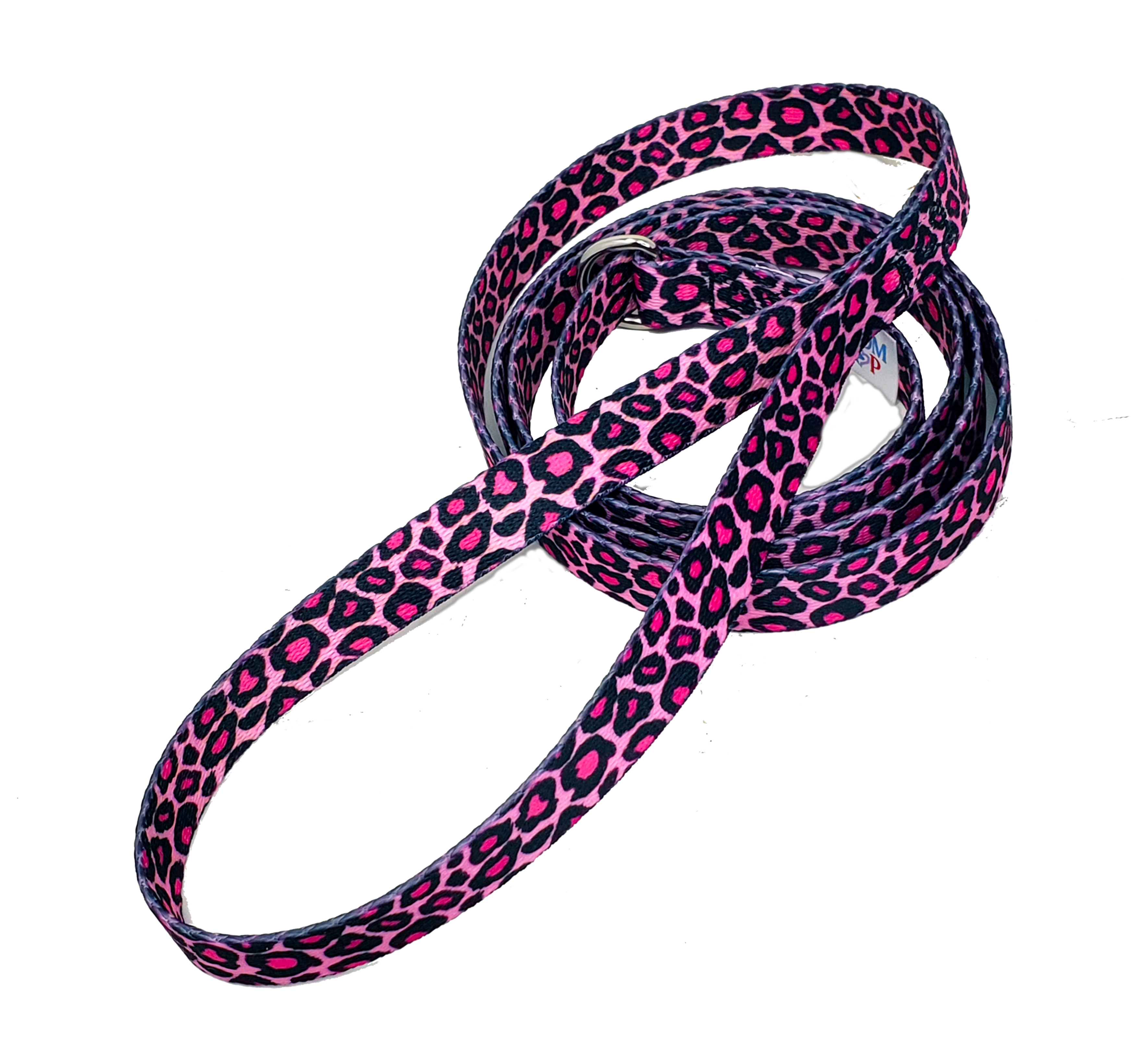 Slip-Lead Leash, Pink Leopard 5ft