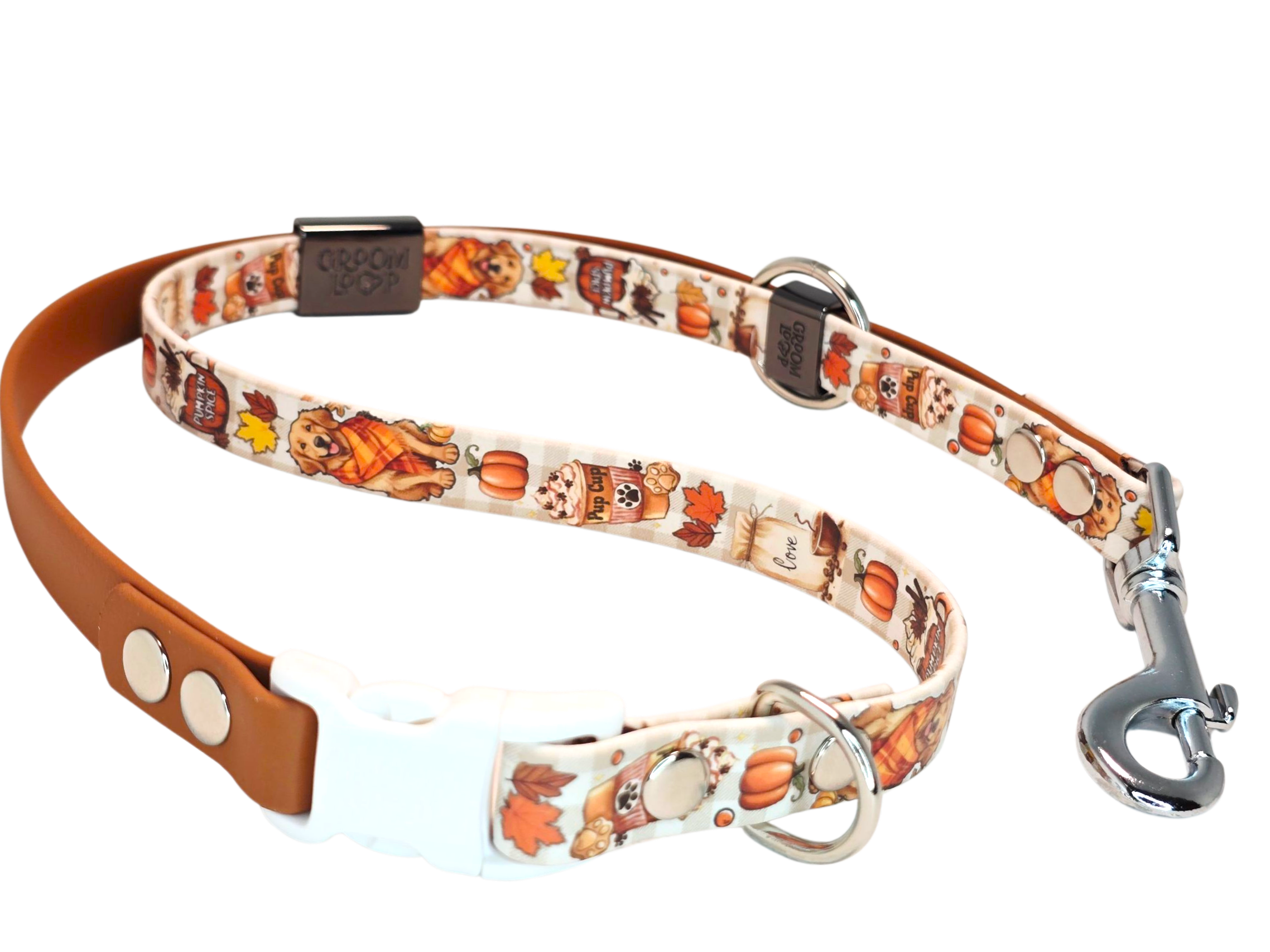 Pumpkin Spice BioThane® Grooming Loop