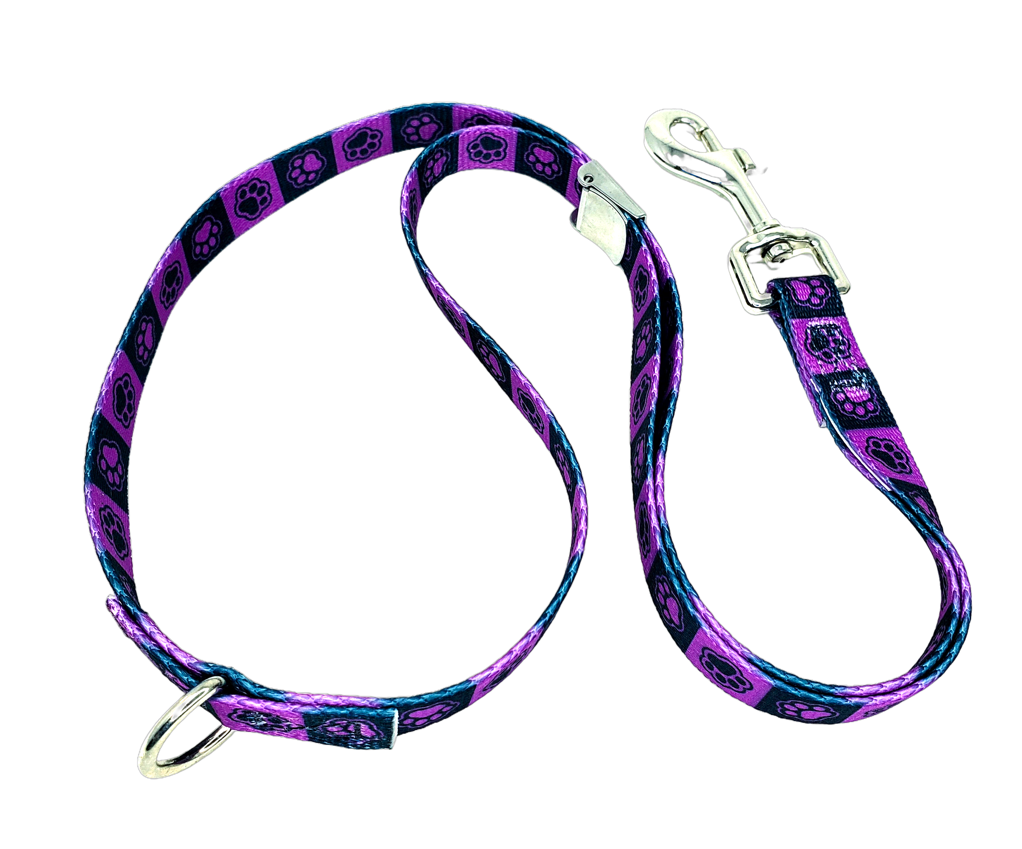Purple & Black Checker Grooming Loop with Buckle