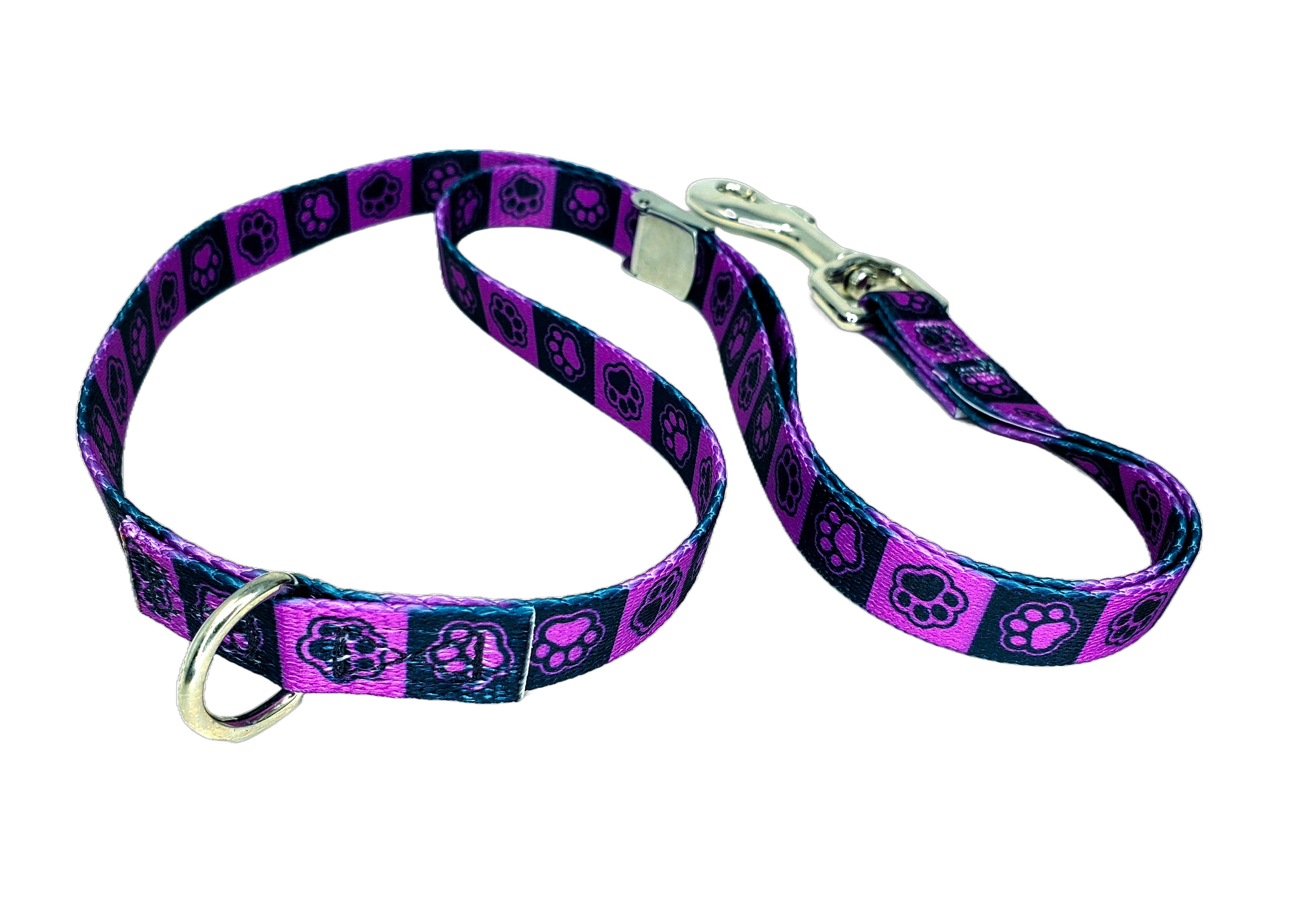 Purple & Black Checker Grooming Loop with Buckle