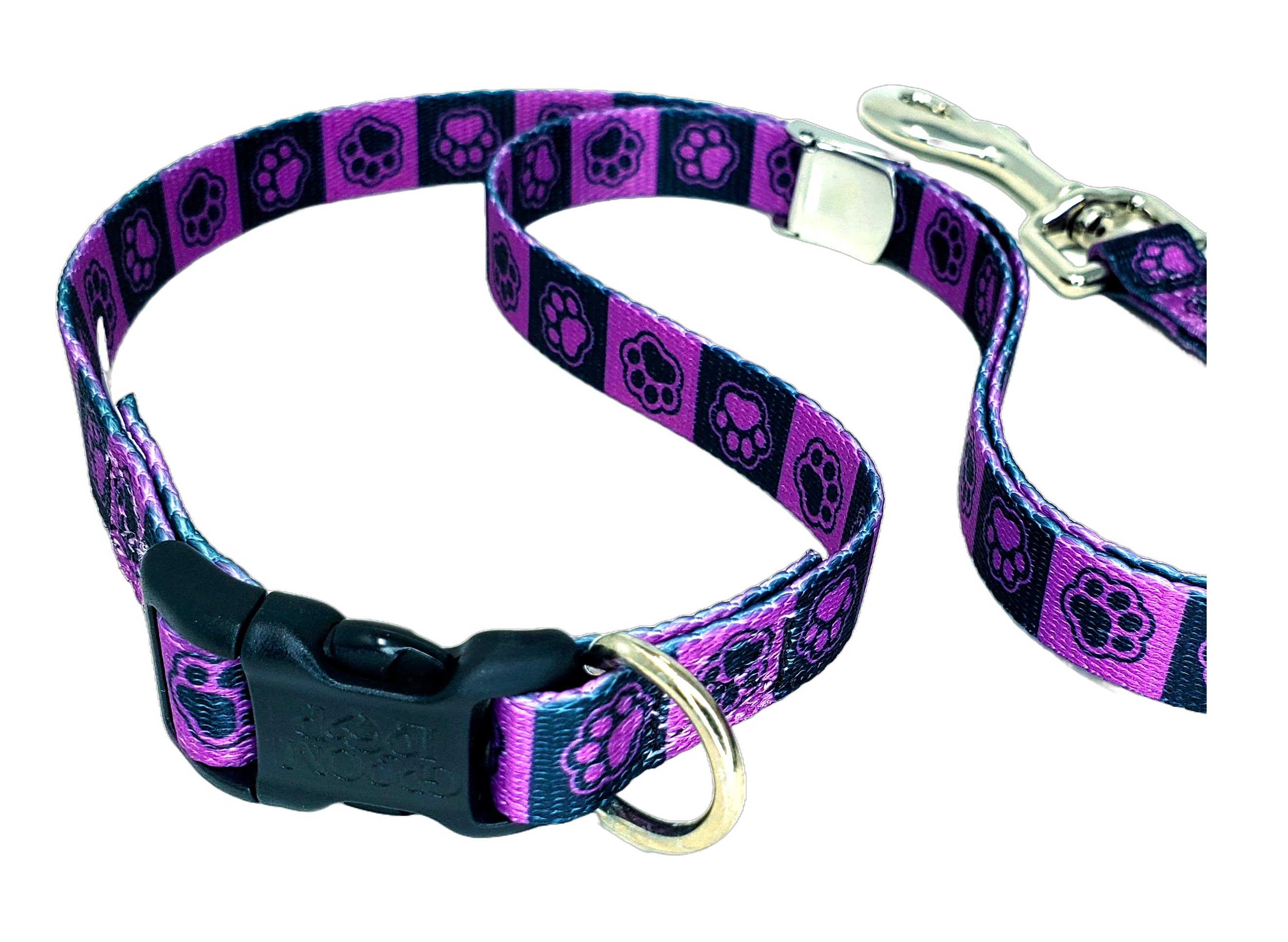 Purple & Black Checker Grooming Loop with Buckle