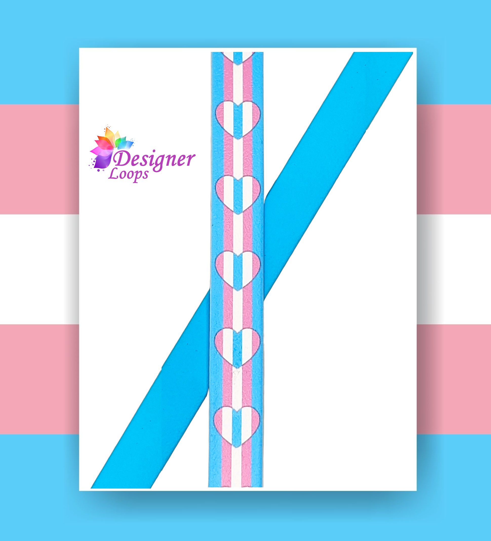 Trans Pride BioThane® Grooming Loop