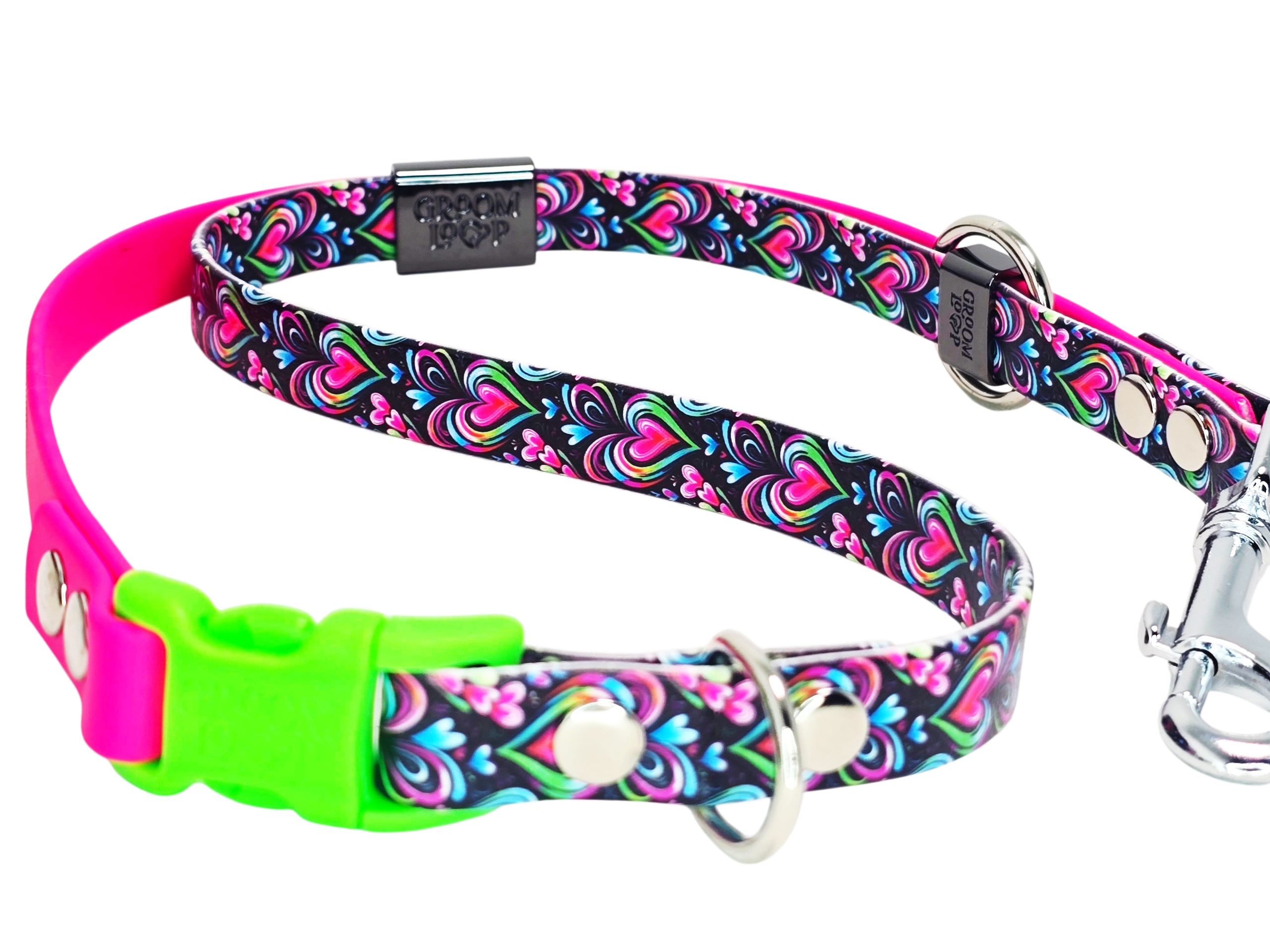 Valentine Swirls BioThane® Grooming Loop