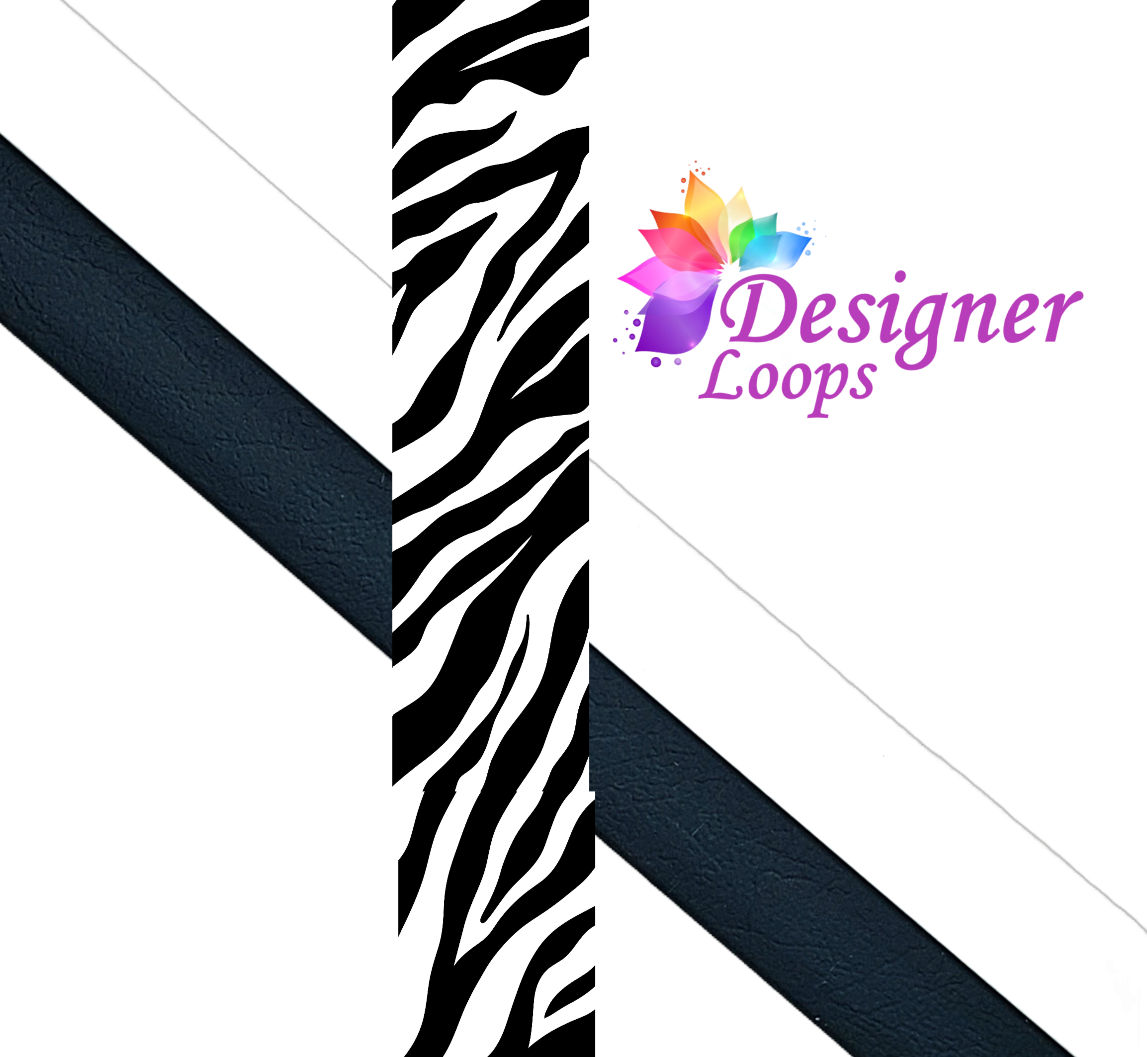 Zebra BioThane® Grooming Loop