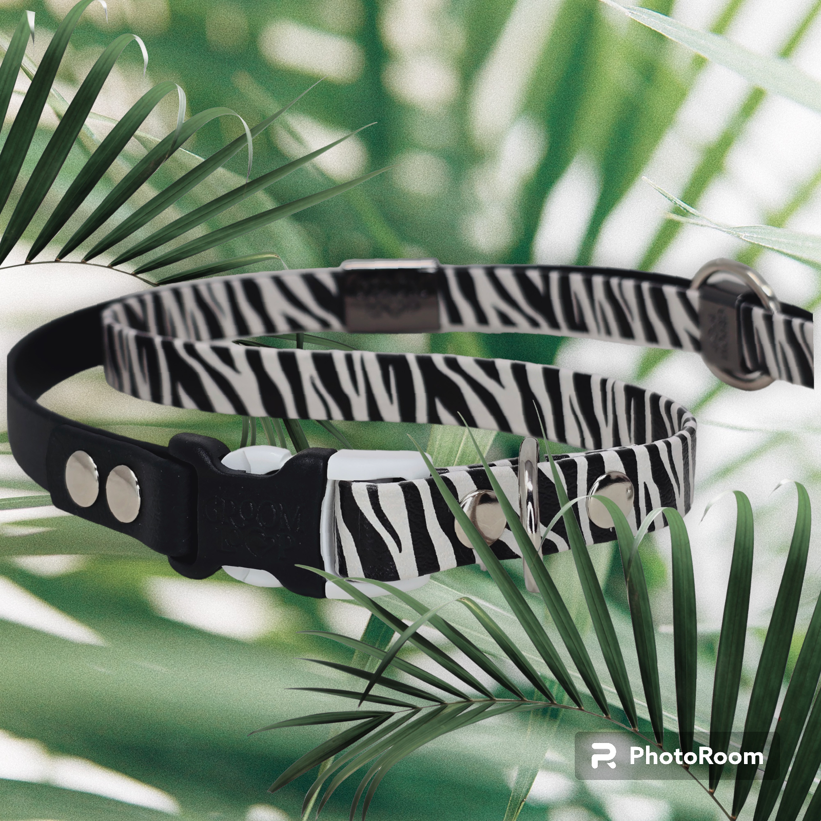 Zebra BioThane® Grooming Loop