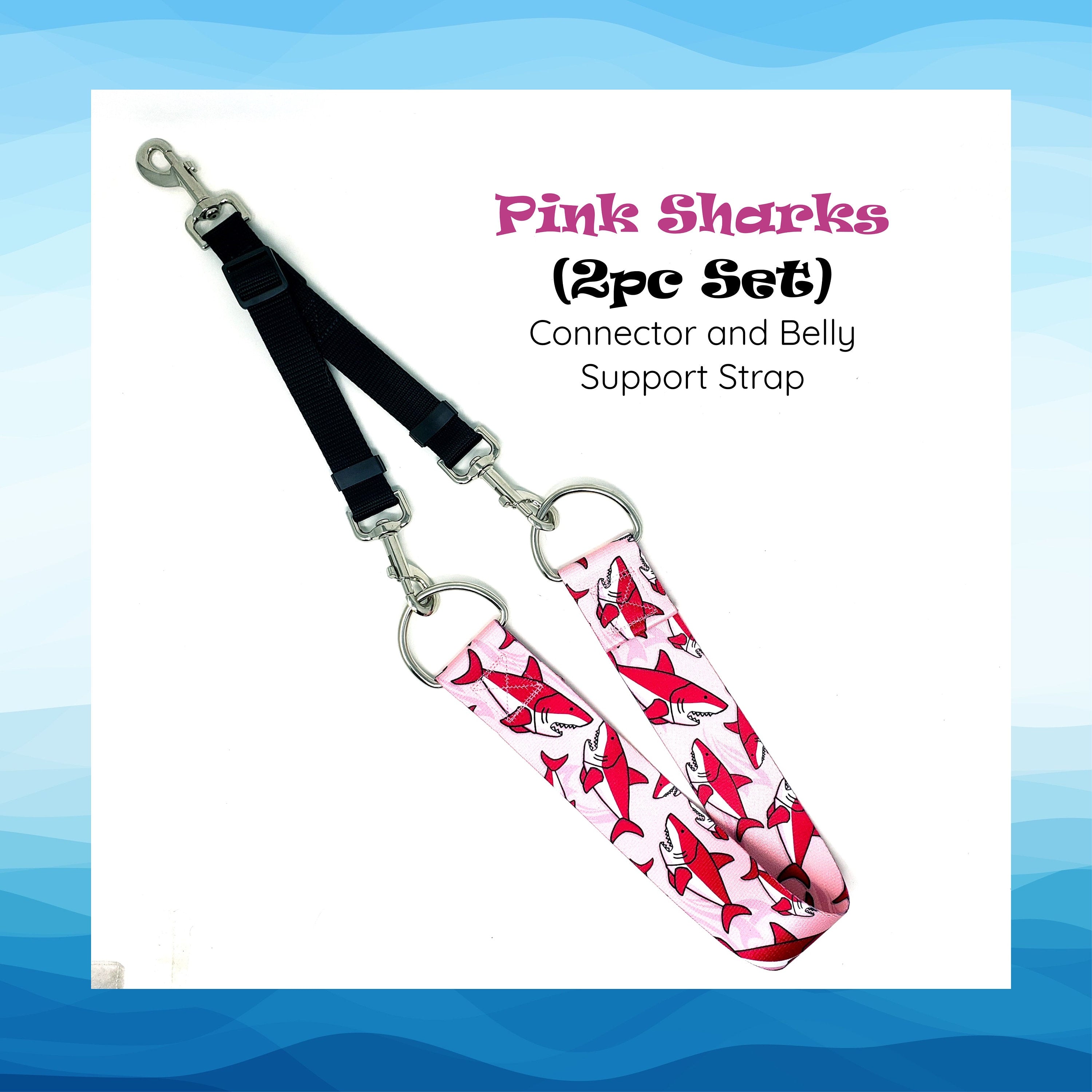 Pink Sharks Belly Support Strap